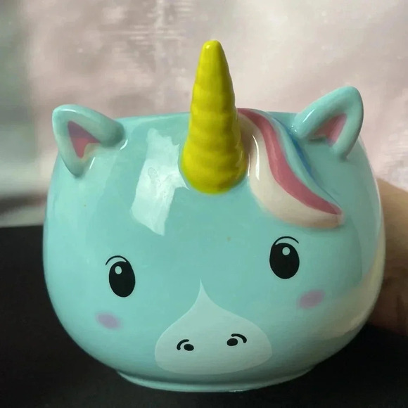 SET OF 2 WHIMSICAL UNICORN COFFEE/ TEA CUPS MEASURES APPROX 7”x 3”CLEAN … - Picture 8 of 9